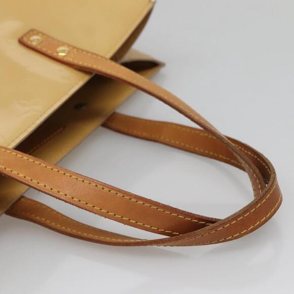 LOUIS VUITTON Monogram Vernis Reade MM Hand Bag Beige M91141 - Picture 7 of 12
